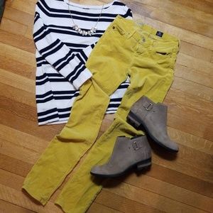 AG Adriano Goldschmied Mustard Corduroy Pants